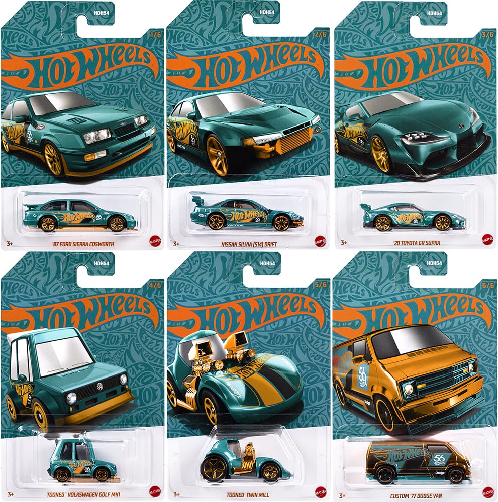 Hot Wheels Th Anniversary Series Mix