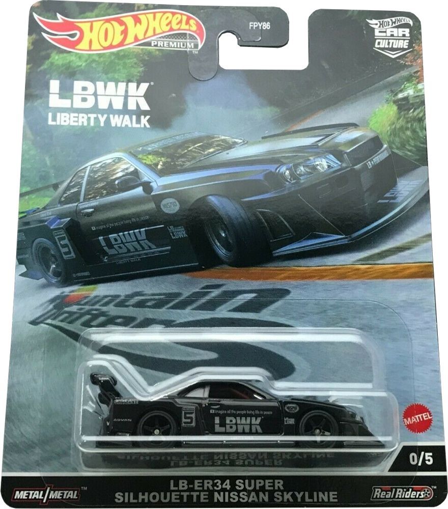 Hot Wheels Race Day lb-er34 skyline 6台 Hot Wheels HKF49 Nissan Skyline/LB-ER34 Super Silhouette