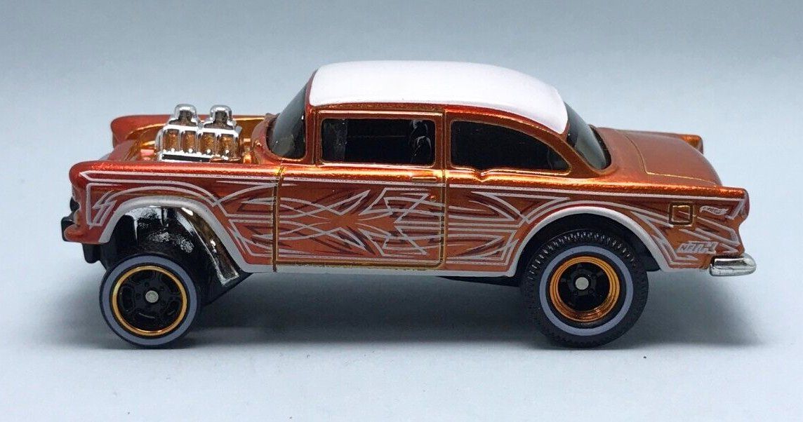 スーパートレジャーハント'55 CHEVY BEL AIR GASSER VHTF 2014 Hot Wheels SUPER Treasure Hunt '55 CHEVY BEL AIR