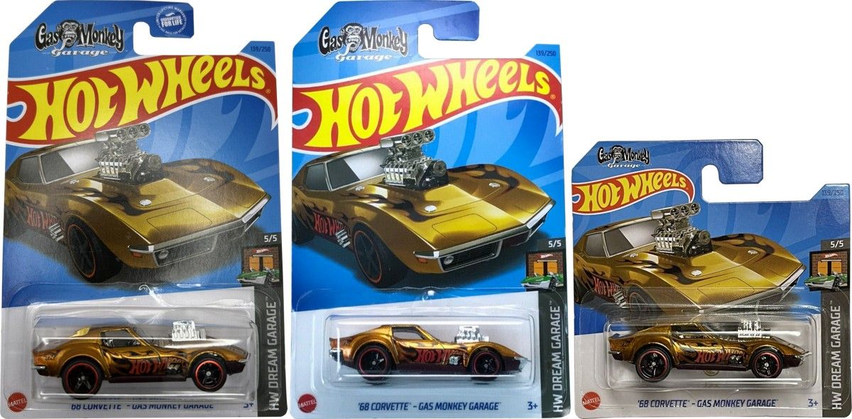 Hot Wheels 2023 Super Treasure outlets Hunt 68’ Gas Monkey Corvette US card