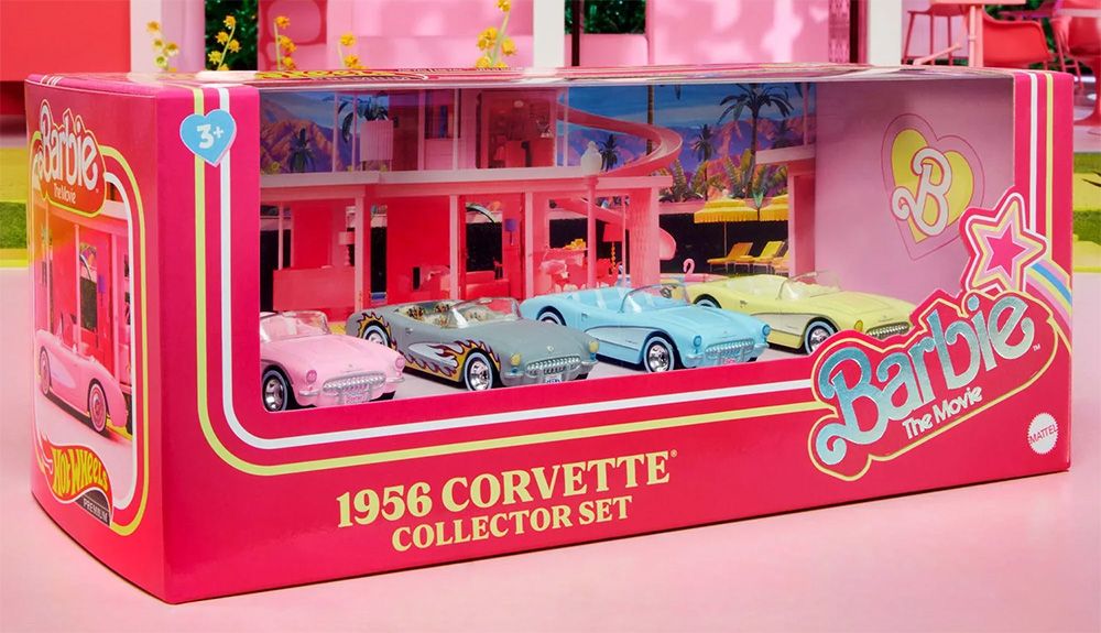 Hot Wheels Barbie Corvette 4Pack