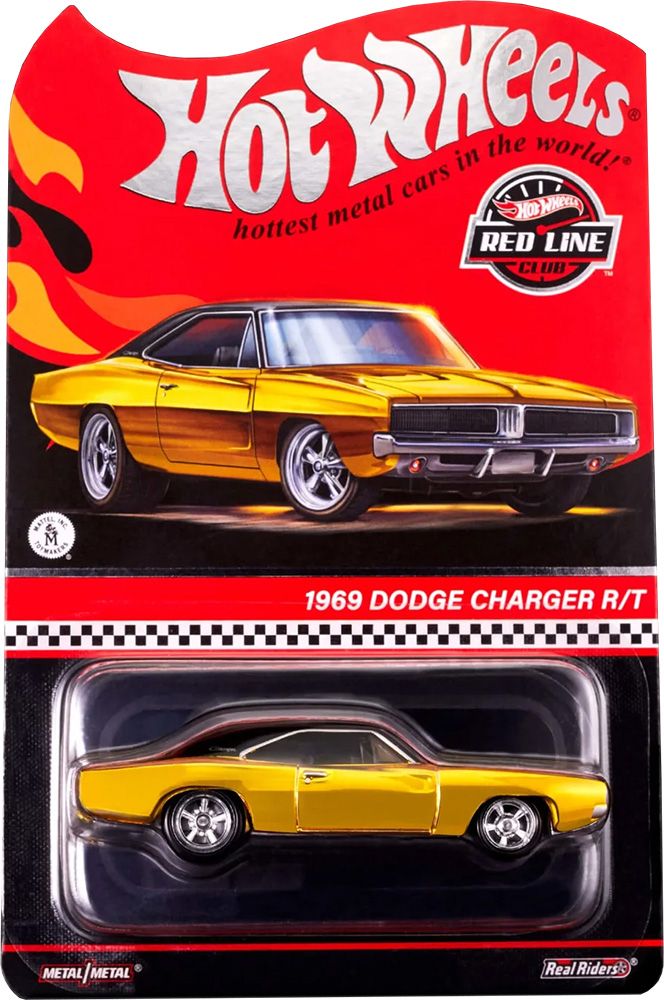 Hot Wheels redline club RLC 1969 Dodge Charger R/T real