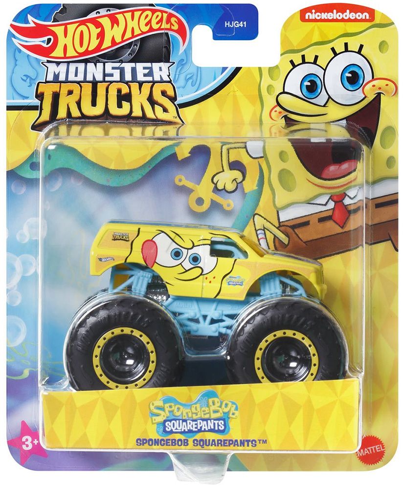 Hot Wheels 2024 Monster Trucks Entertainment   24 MTE Spongebob 