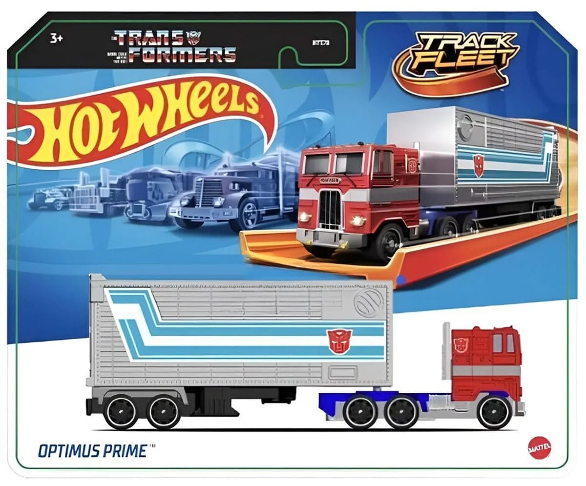 Transformers Optimus Prime Hot Wheels Track Fleet