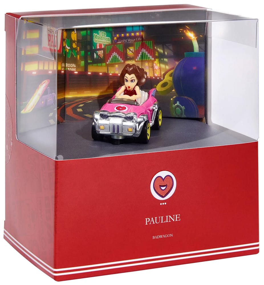 Hot Wheels Mario Kart Pauline with Badwagon