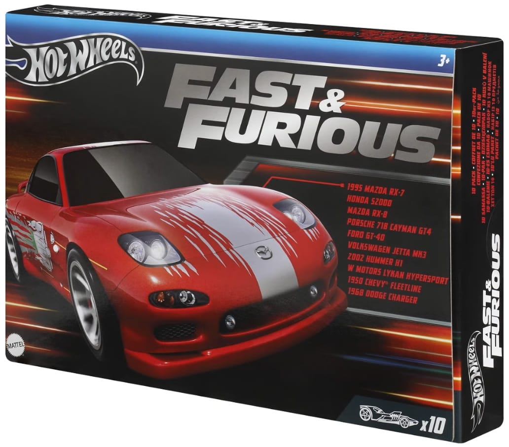 2024 Hot Wheels Fast & Furious 10-Car Box Set