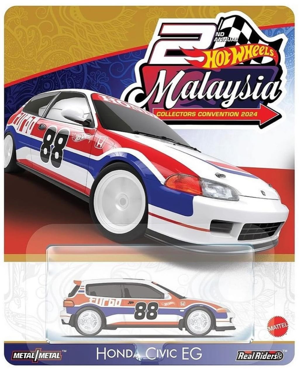 Honda Civic EG - 2024 Hot Wheels Collectors Convention Malaysia