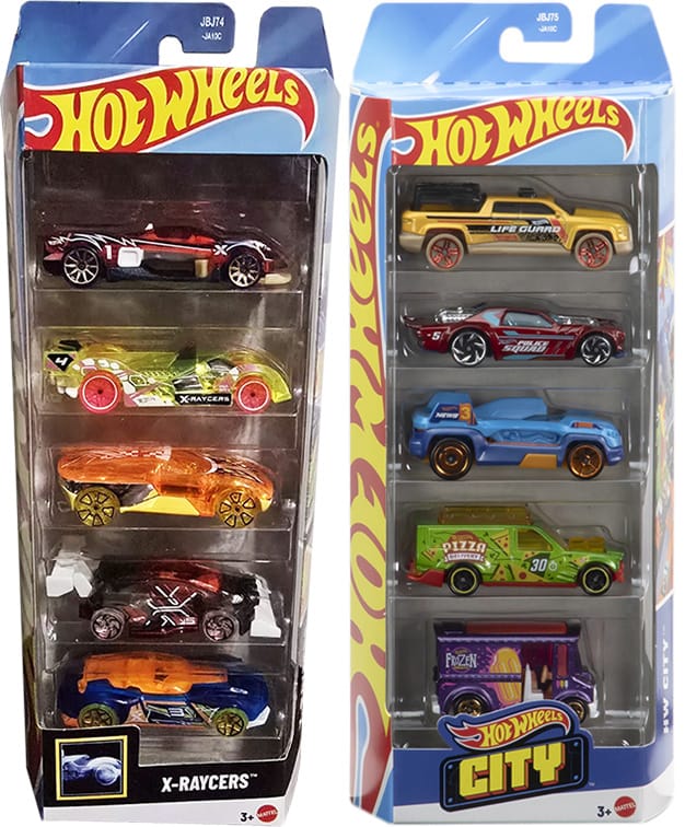 X-Raycers & HW City - 2025 Hot Wheels 5-Packs