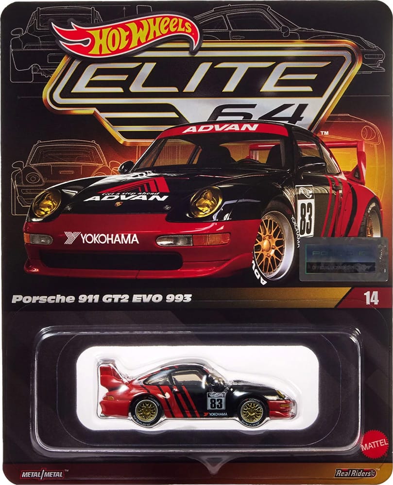 Hot Wheels Elite 64 Porsche 911 GT2 EVO 993