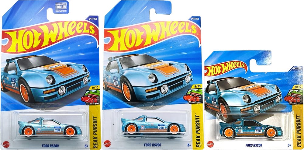 Ford RS200 - Hot Wheels 2025 Super T-Hunt - US, Int. & Short Card