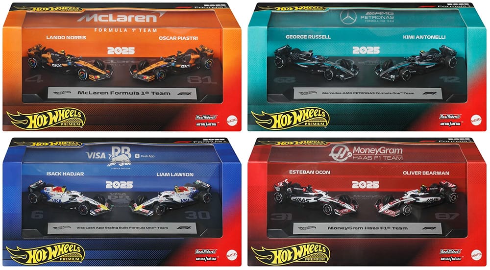 Hot Wheels 2026 (2025 Season) Formula One 2-Packs - Mix 1