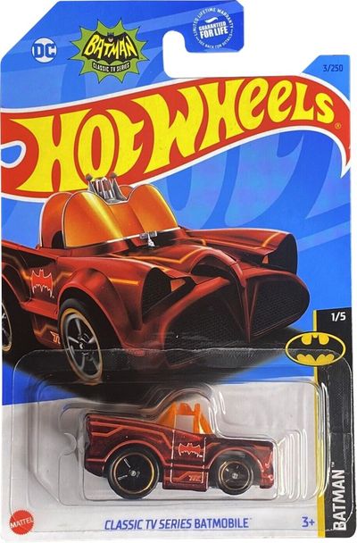 Classic TV Series Batmobile (Tooned) - 2023 Super Treasure Hunt - Close-Ups