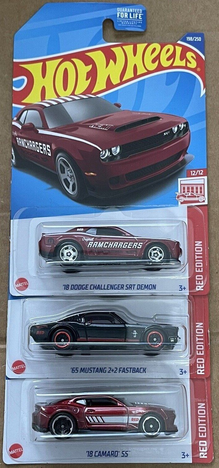 Hot Wheels Red Edition - 10, 11, 12