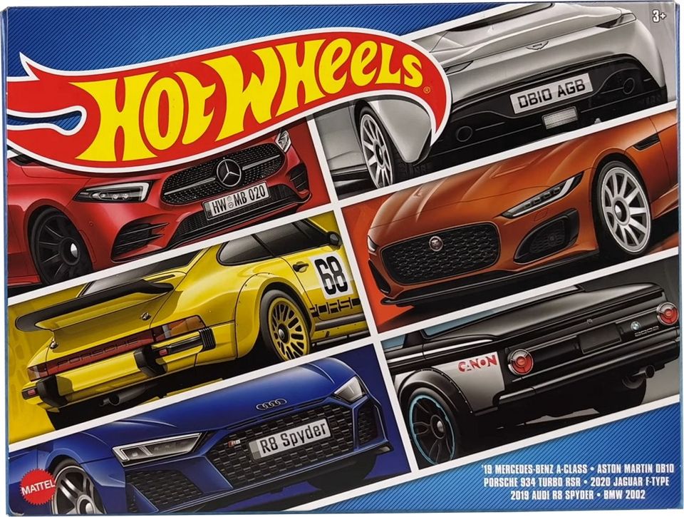 Hot Wheels 2023 European 6-Car Box Set