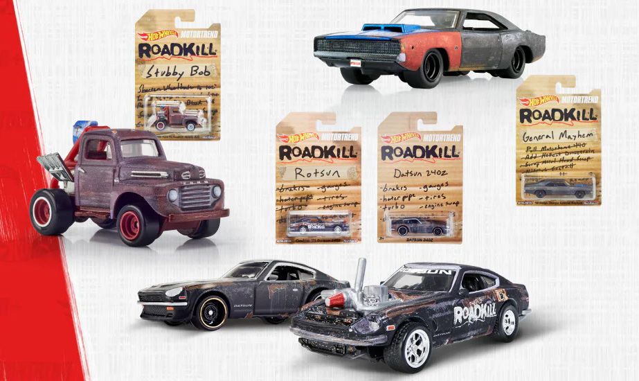 Hot Wheels Roadkill Stubby Bob Sweepstakes