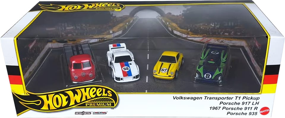 German Racing - Hot Wheels 2024 Diorama Box Set