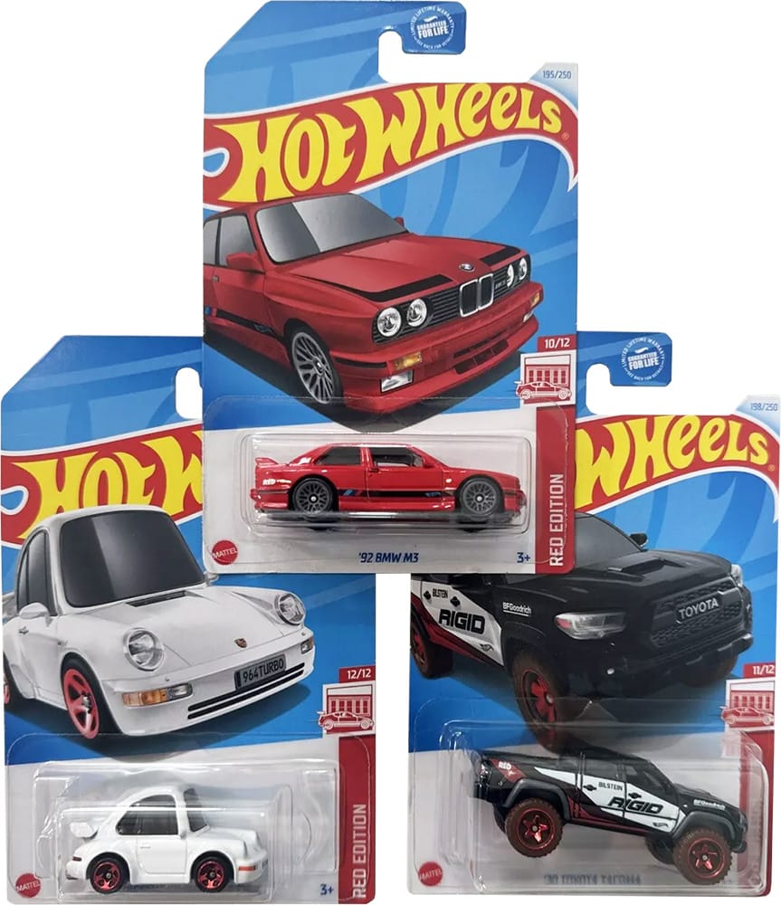 2024 Hot Wheels Red Edition 10, 11, 12