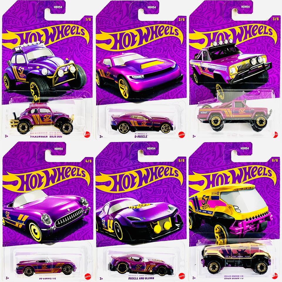 Hot Wheels 57th Anniversary Series - Mix 1