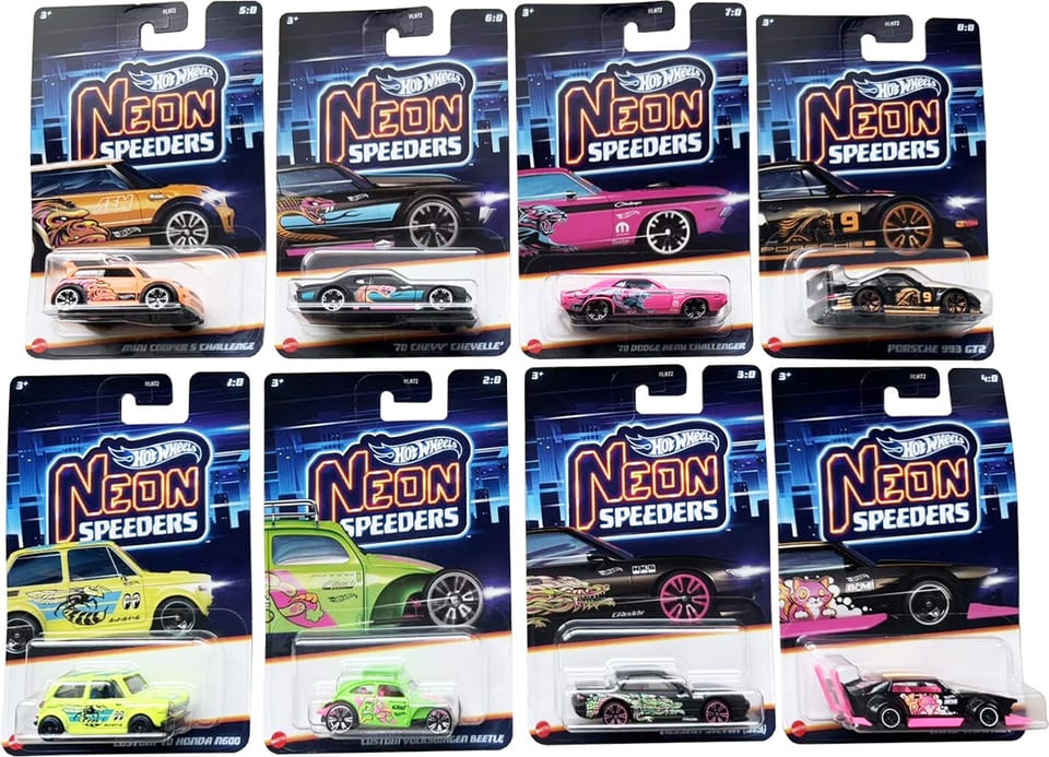 Hot Wheels 2025 Neon Speeders - Mix 1