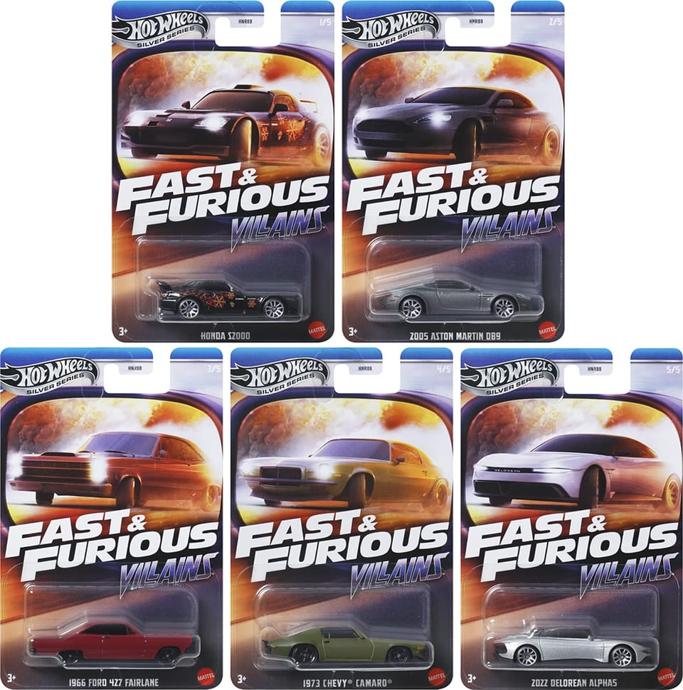 Hot Wheels 2025 Fast & Furious: Villains