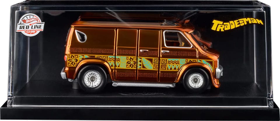 '70s Dodge Tradesman Van - Hot Wheels 2025 Red Line Club