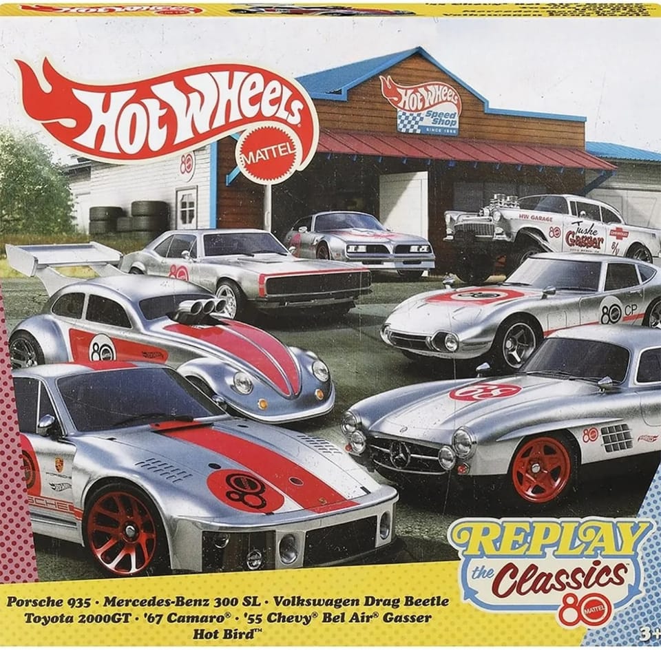 Hot Wheels 2025 Replay the Classics 7-Car Box Set