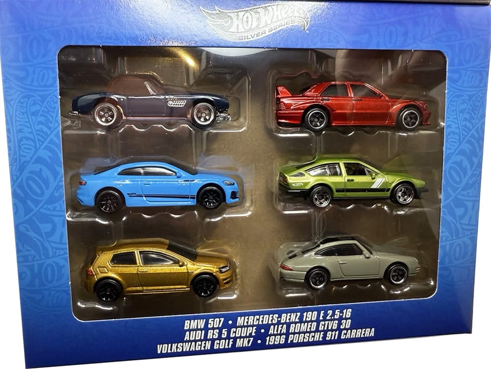Hot Wheels 2025 European 6-Car Box Set - Loose