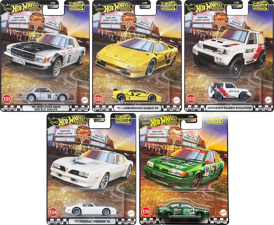 Hot Wheels Boulevard - 131 to 135 - Loose