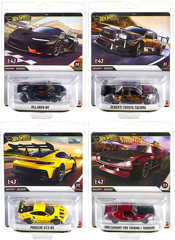 Hot Wheels 1:43 - Cars 30 to 33