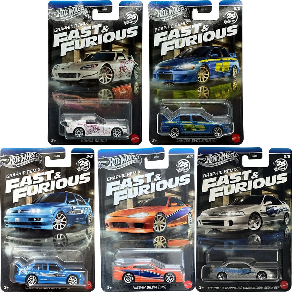 Hot Wheels 2025 Fast & Furious: Graphic Remix - Loose