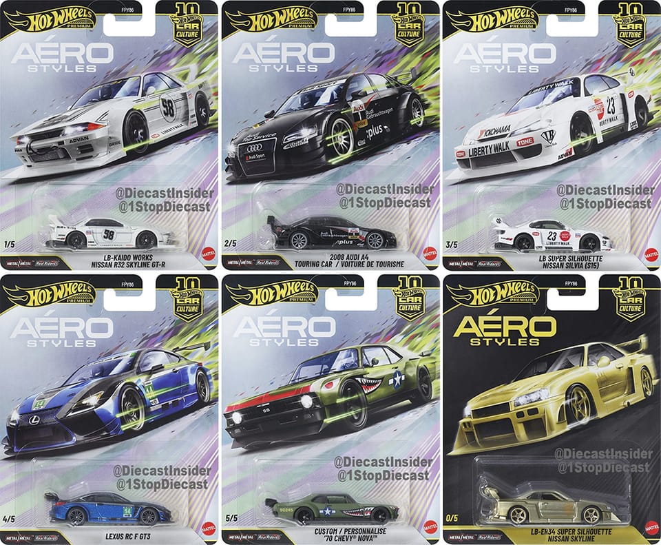 Hot Wheels 2026 Car Culture - Aero Styles